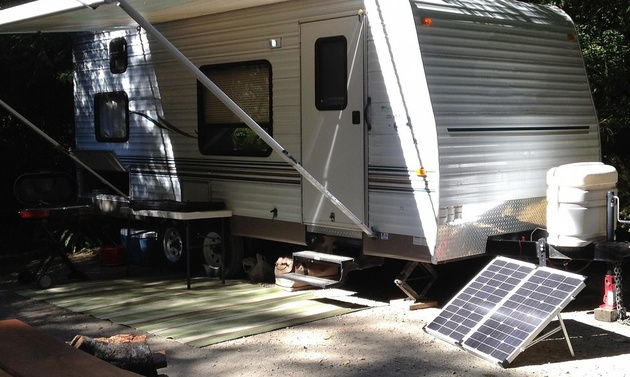 Portable solar kit for RVing