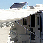 rv hooked up to solar panels