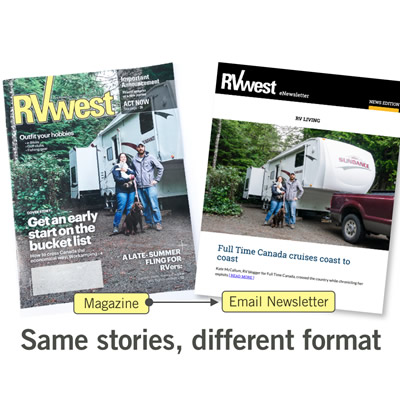 RVwest magazines laid out