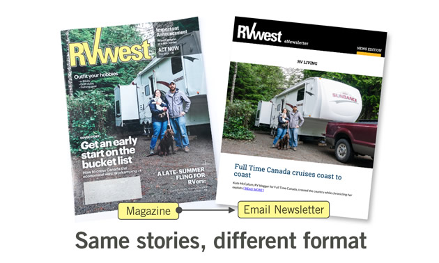 RVwest magazines laid out