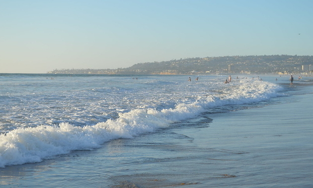 Mission beach on a summer day