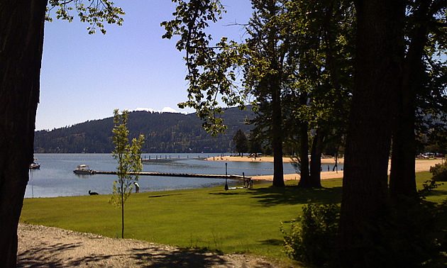 beach in Sandpoint, Idaho