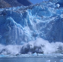 Sawyer Glacier Caving.