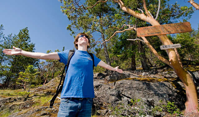 Man in natural setting