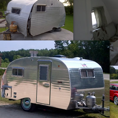 A 1960 Serro Scotty trailer. 