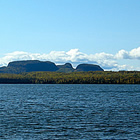 rock formation and water around it