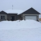 House covered with snow.