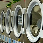 Dryers at a laundromat