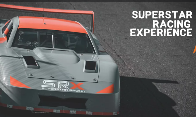 race car on the track