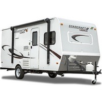 Photo of a starcraft RV trailer.