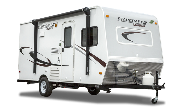 Photo of a starcraft RV trailer.