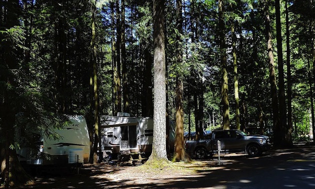 Sunnyside Campground in Cultus Lake.