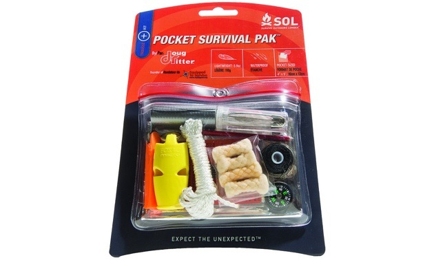 A pocket survival kit.