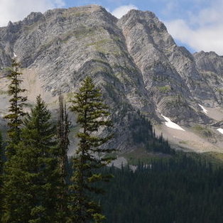 A beautiful mountain view of Island Lake Lodge in Fernie, B.C.