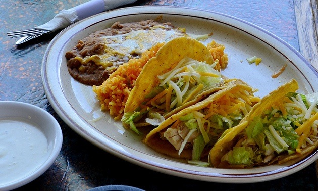 Taco Mio Mexican food at Quartzsite, Arizona. 