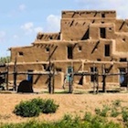 Taos Pueblo and creek. 