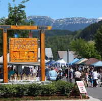 The Skeena Valley Farmers Market in Terrace attracts a bustling crowd.