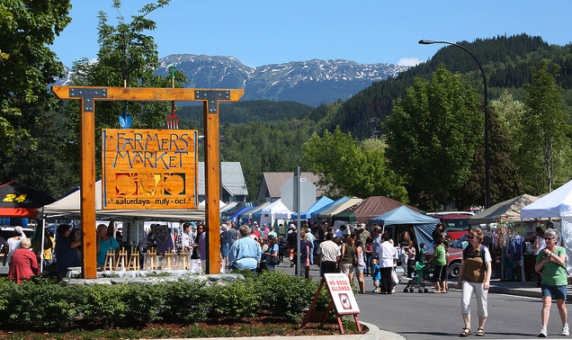 The Skeena Valley Farmers Market in Terrace attracts a bustling crowd.