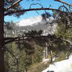 Snow on the San Jacinto Mountains