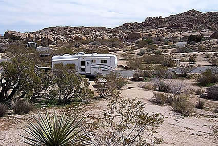 RV in the desert