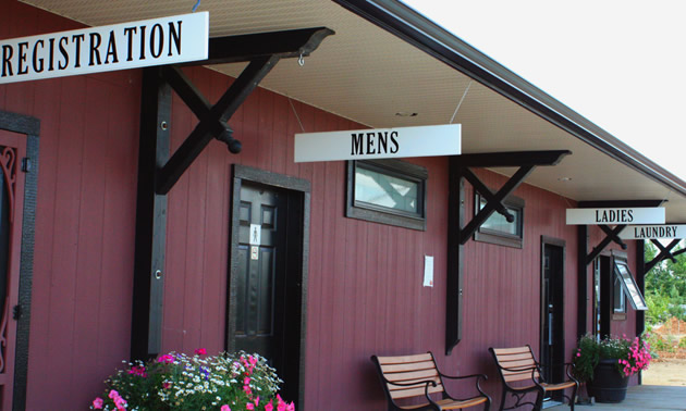 The replica 1905 CP train station