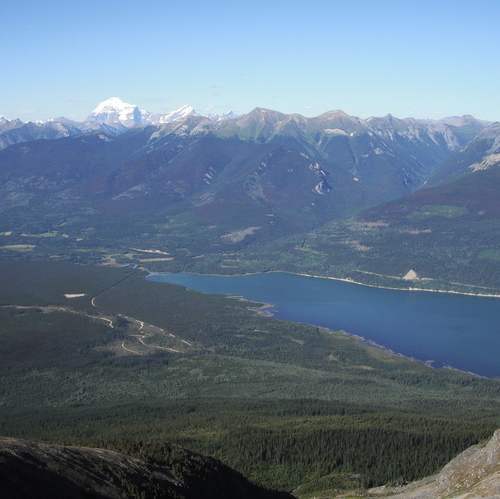 Shown is a panoramic view from Canoe Mountain. 