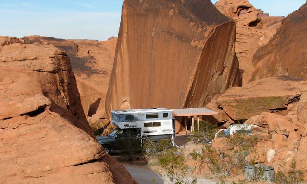 RV in the Valley of FIre