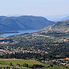 aerial photograph of Vernon, BC