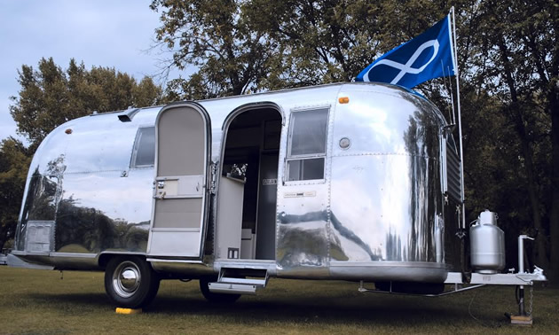 A 1967 Airstream Safari, beautifully restored by Howard and Lori. 