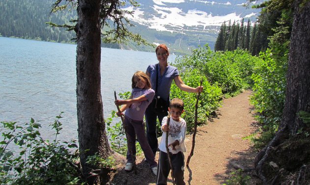 people camping at Waterton Lakes National Park, Alberta