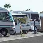 Motorhomes parked at Westwind resort