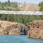 Suspension bridge over Yukon River