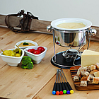 fondue ingredients laid out ready for RV campers